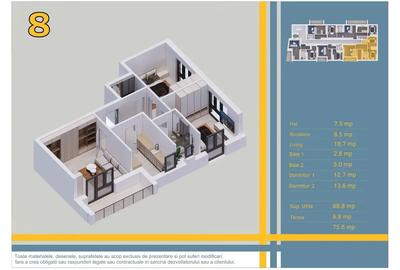 Apartament cu 3 camere decomandat în Theodor Pallady - 3
