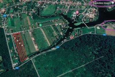 SNAGOV, Teren intravilan - 17.500 mp - DESCHIDERE LA LAC SI DRUM