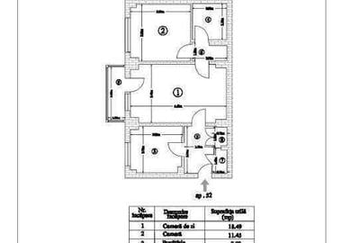 Apartament cu 2 camere semidecomandat în Gorjului - 1