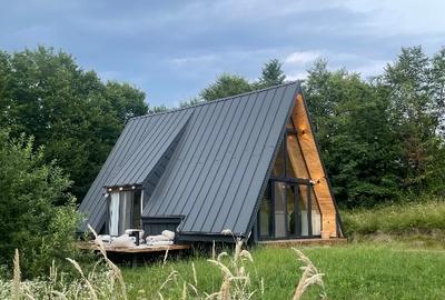 Cabana A frame situata la marginea padurii de foioase - 14