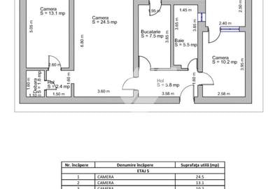 Apartament 3 camere 83 mp de vanzare Bvd. Mihai Viteazu Sibiu - 12