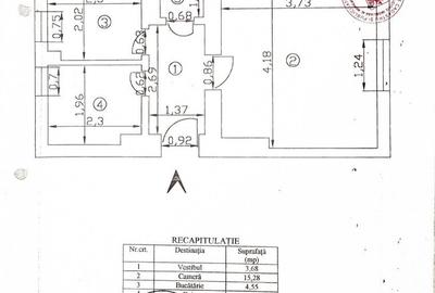 Central 13 Septembrie Tudor Vladimirescu, garsoniera cf. 1, dec. - 4