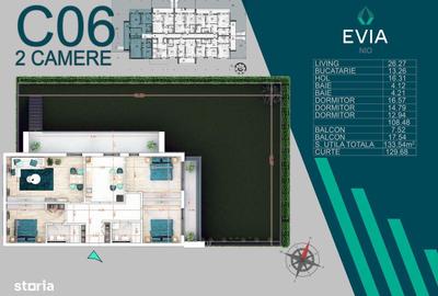 Apartament cu 4 camere în Titan