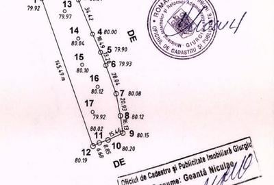 TEREN DE VANZARE-  -Plparcele de la  550 mp  zona Mega Image -Bolintin Vale - A1 - 10