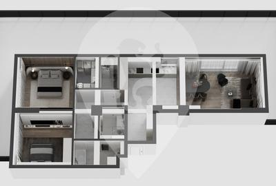 Apartament cu 3 camere decomandat în Calea București - 1