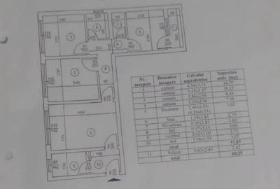 Apartament cu 3 camere decomandat în Apusului