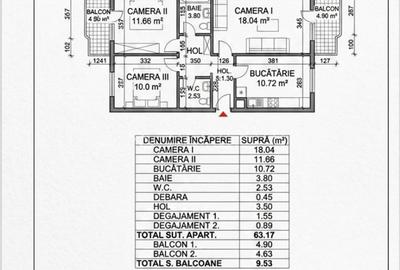 Apartament cu 3 camere decomandat, mobilat în Zorilor - 4