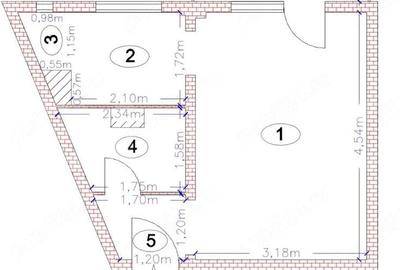 Garsonieră decomandată, mobilată în Grigorescu - 5