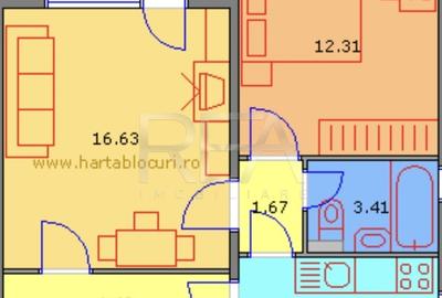 Apartament cu 2 camere circular în Drumul Taberei