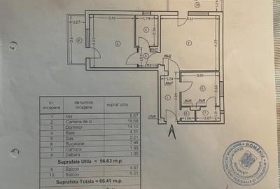 APARTAMENT 2 CAMERE, 66.4 MP, SPATIOS SI LUMINOS, BOXA & LOC PARCARE - 15
