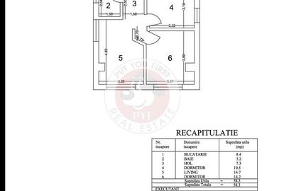 Apartament cu 3 camere decomandat în Tei