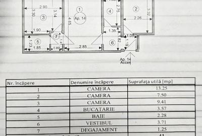 Apartament cu 3 camere semidecomandat, mobilat în Florilor - 8