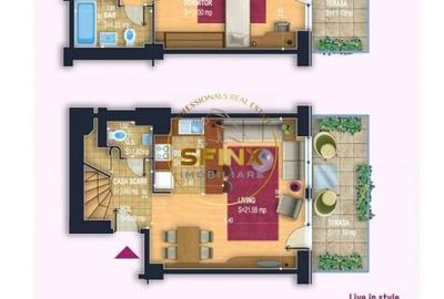 Vanzare 3 camere duplex New Town Residence Dristor centrala parcare metrou