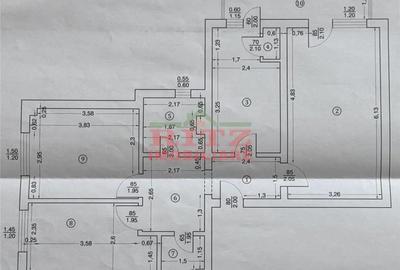 Apartament cu 3 camere decomandat în Central