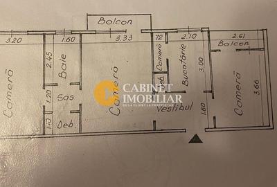 3 camere, etaj 1/4, foarte curat, liber! - 7