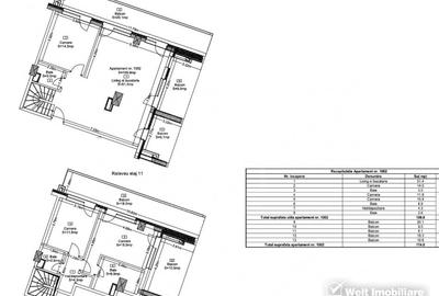 Duplex et 10+11, 3 dorm, 3 bai, Su 110mp + 64mp terase, ansamblul Wings - 6