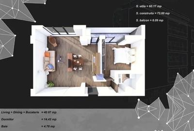 Apartament cu 2 camere decomandat în Tomis Plus - 6