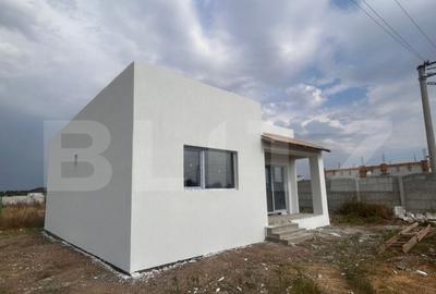Casa noua, 70 mp utili + terasa, 250 mp teren, zona Carcea