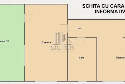 Apartament 1 camera cu gradina proprie CF, Manastur, str. Campului