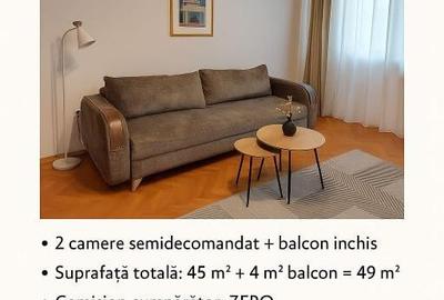 Etaj 1 - braila zona garii- Apartament 2 camere - comision 0 - mobilat - 1