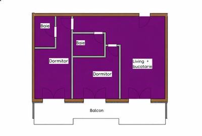 Apartament cu 3 camere în Nord