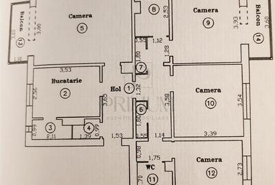 SAGUNA - 4 CAM - ETJ.2 - DECOMANDAT - 2 BAI - 2 BALCOANE - BOXA - CENTRALA - 7