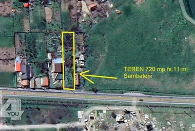 Teren de 720 mp, în Sâmbăteni