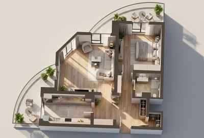 Apartament cu 2 camere decomandat, mobilat în Ultracentral - 7
