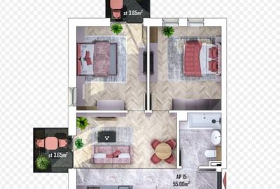 Apartament 3 camere, bloc nou, Apahida - 6