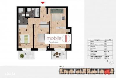 Apartament cu 3 camere în Zorilor - 1