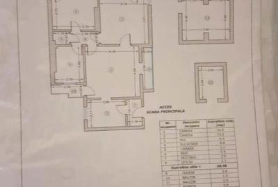 Apartament cu 3 camere semidecomandat în Tineretului