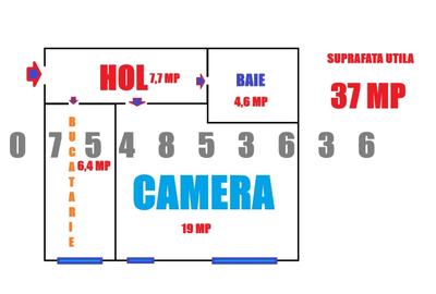 Garsonieră decomandată în Zimbru - 1