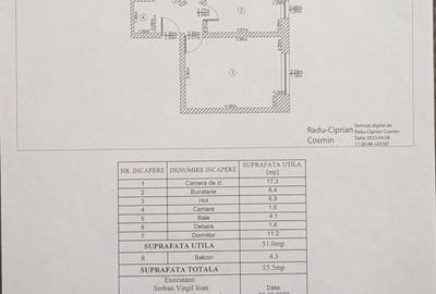 Apartament cu 2 camere decomandat, mobilat în Dacia
