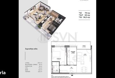 Apartament cu 2 camere în Aviației - 1