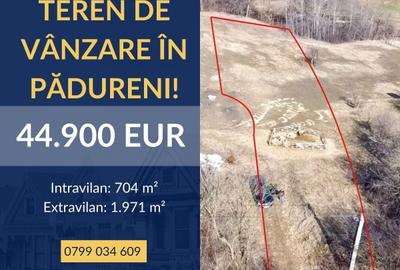Teren intravilan de 2675 mp, în Pădureni