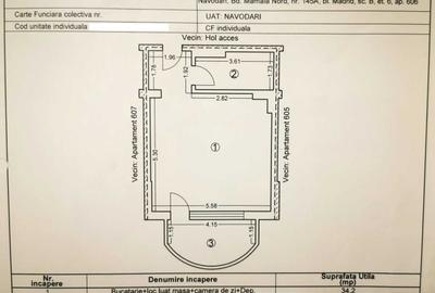 Garsonieră decomandată în Exterior Vest
