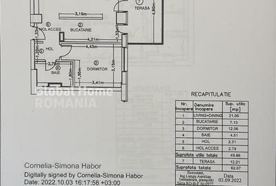 Apartament cu 2 camere decomandat, mobilat în Pipera - 22