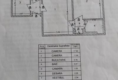 Apartament cu 2 camere semidecomandat în 1 Mai