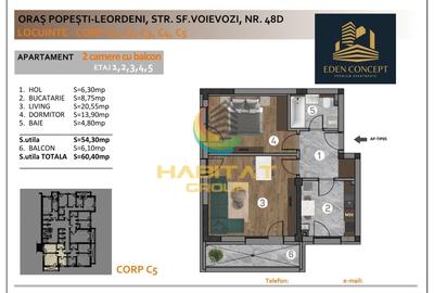 Apartament cu 2 camere decomandat în Nord-Est