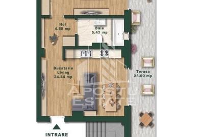 Apartament cu 2 camere semidecomandat în Torontalului - 5