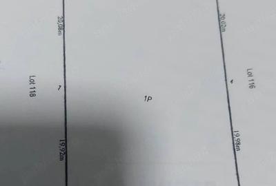 Teren de 1000 mp, în Exterior Vest