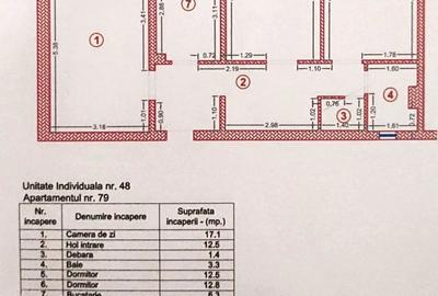 Apartament cu 3 camere decomandat în Bălcescu - 3
