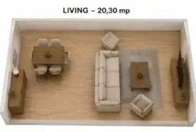 Apartament cu 2 camere semidecomandat în Pipera