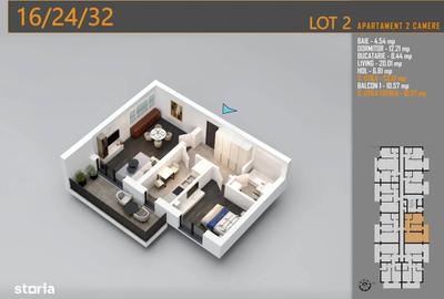 Apartament cu 2 camere decomandat în Theodor Pallady