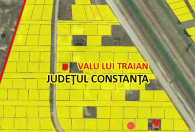 Teren de 432 mp, în Valu lui Traian