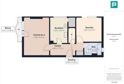 Apartament cu 2 camere decomandat, mobilat în Alfa - 11