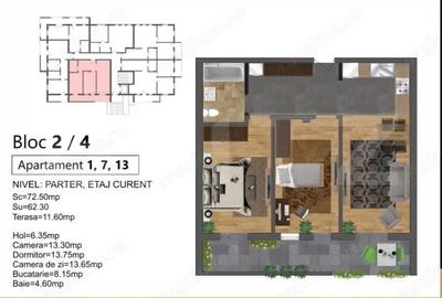 Apartament cu 3 camere, in bloc nou finalizare primavara 2026 - 1
