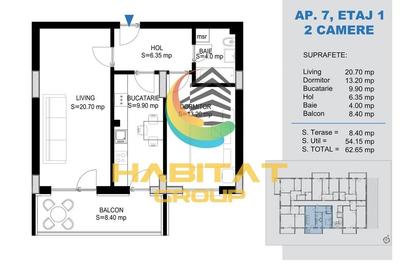 Vand apartament cu 2 camere decomandat in zona noua din Pallady - 5