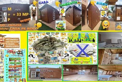 Rulota Tiny House Mini Casa Mobila Pe Roti Birou Afacere De Locuit Vacanta De Lemn Hambar De Vis - 4