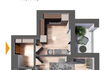 Garsonieră decomandată în Nicolina - 3